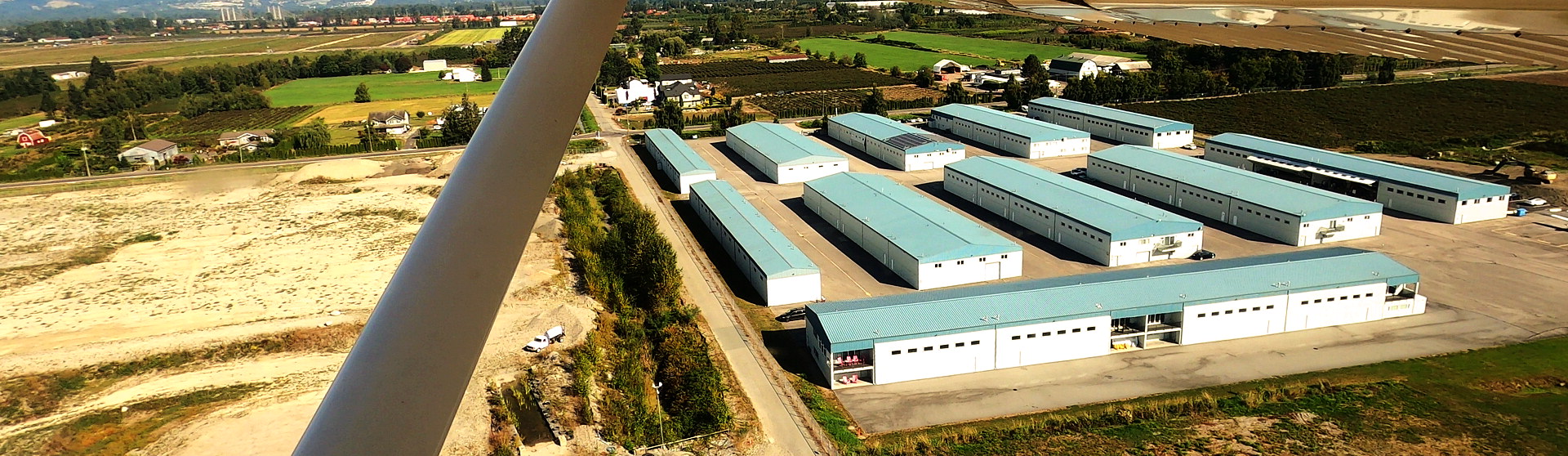 Aerial view of Pitt Meadows Air Park